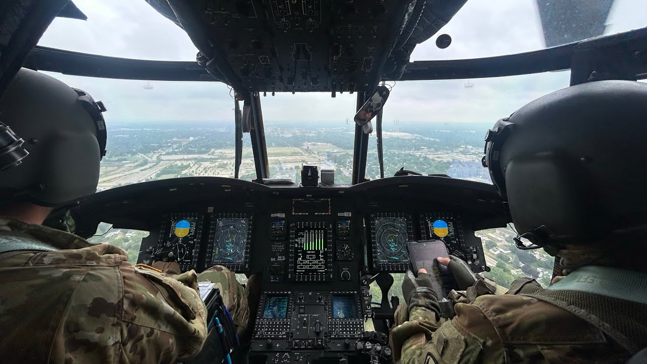 CH-47 Chinook Flight From The Cockpit