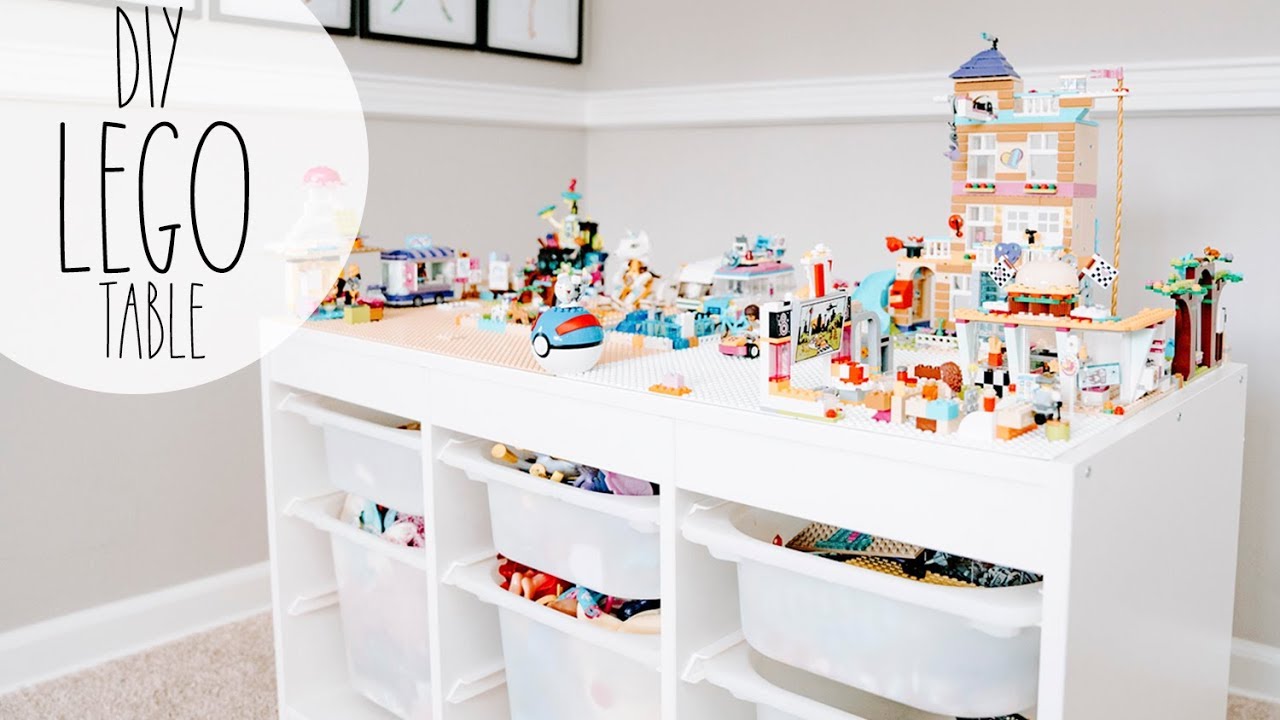 How To Make A LEGO Table // IKEA TROFAST