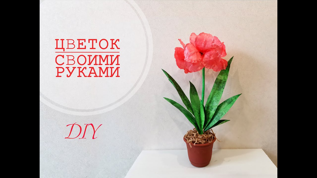 Из полиэтиленовых пакетов получился шикарный цветок | Flower from plastic bags | DIY Пташечка