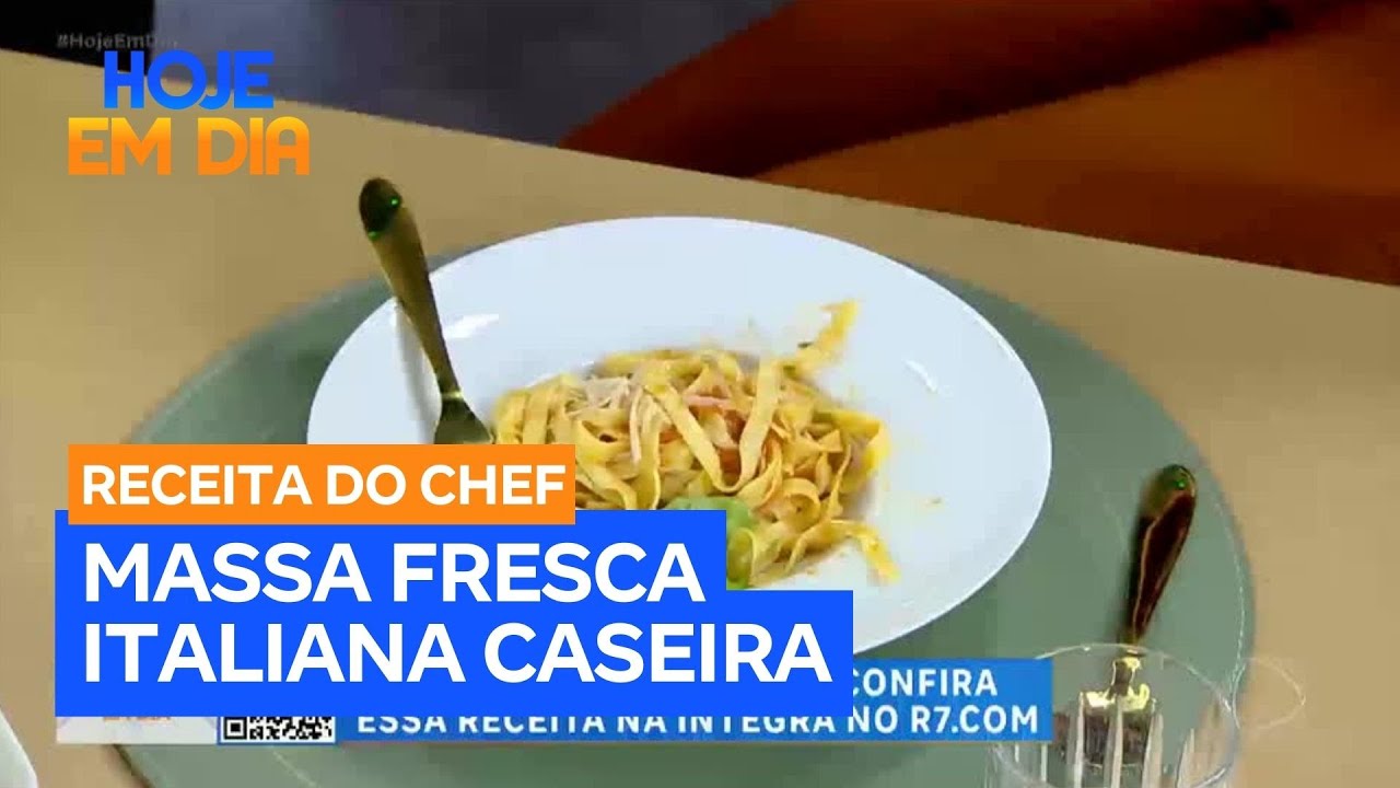 Receita do Chef: Aprenda a preparar massa fresca italiana em casa