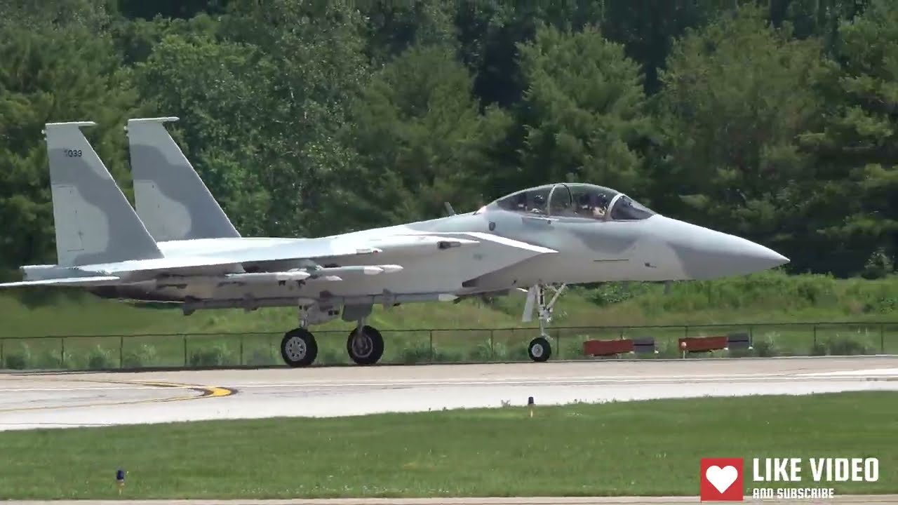 F-15QA Advanced fighter jet demo Spirit of St. Louis 2024