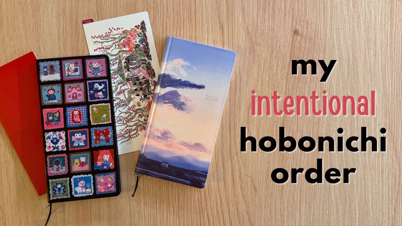 my 2026 hobonichi order ✧ small, simple, intentional