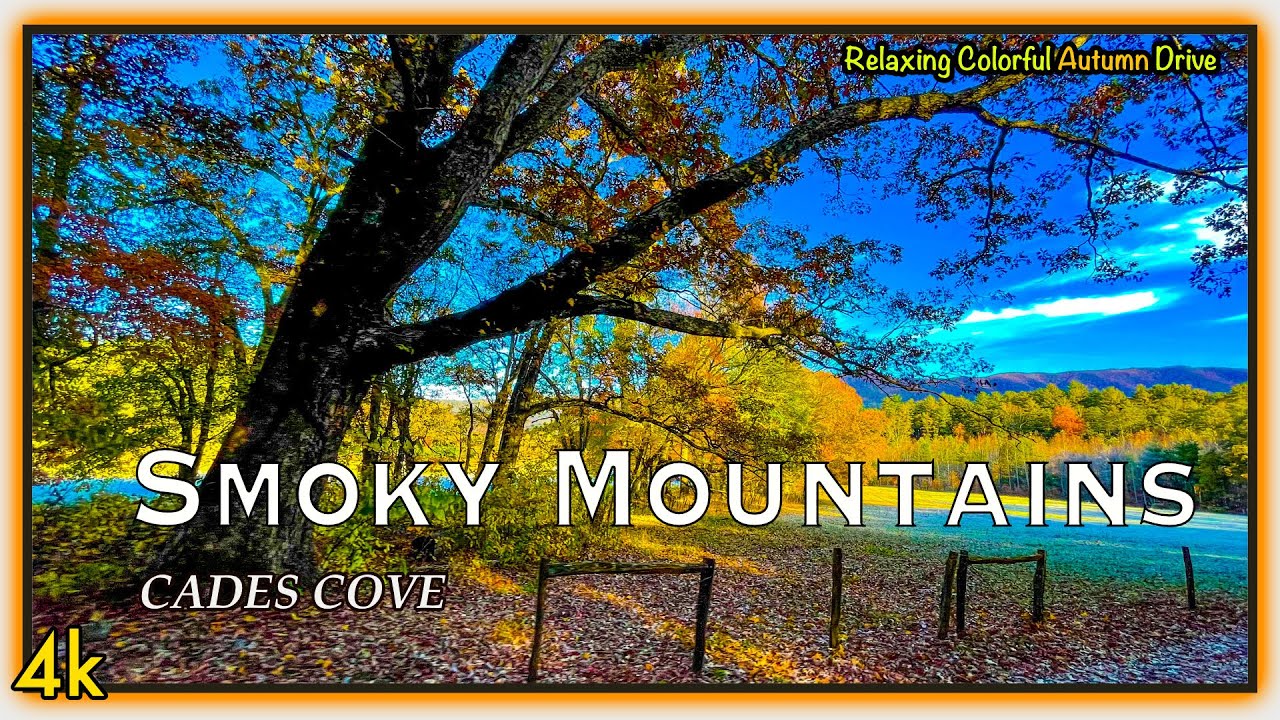 Fall video: Relaxing drive through CADES COVE. Complete scenic drive.