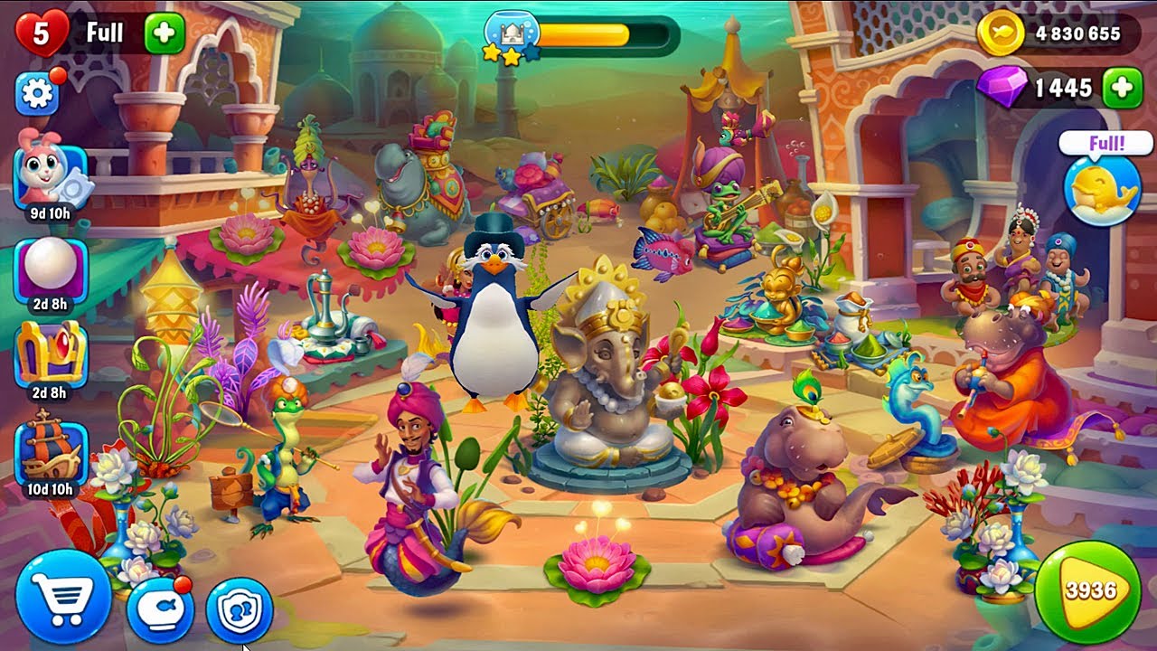 Fishdom Around the World - India - Gameplay Walkthrough - My Aquarium (Android, iOS) Playrix