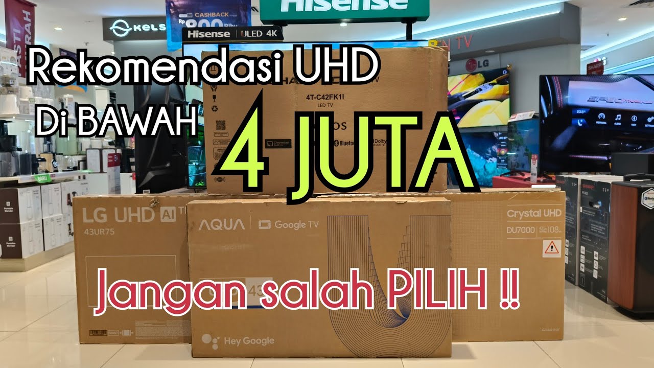 REKOMENDASI 43 INCH UHD SMART TV TERBAIK MURAH ‼️