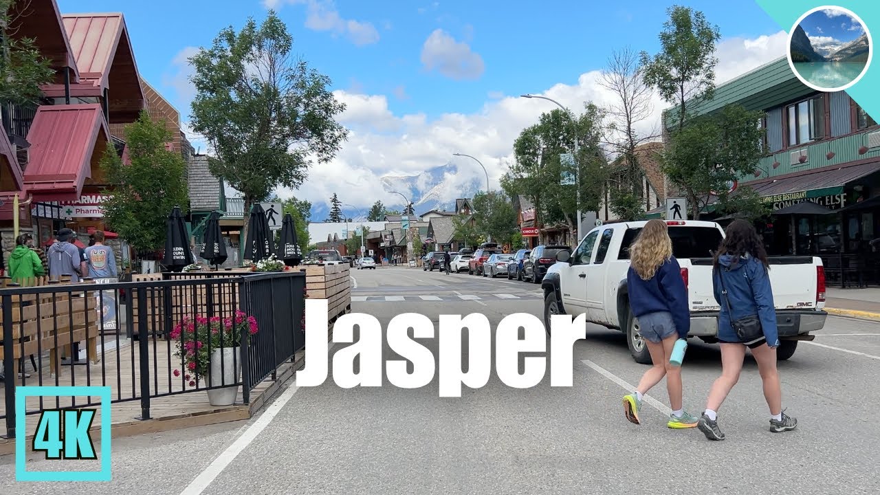 ⛰️Walking Tour of Downtown Jasper Summer 2025 🇨🇦