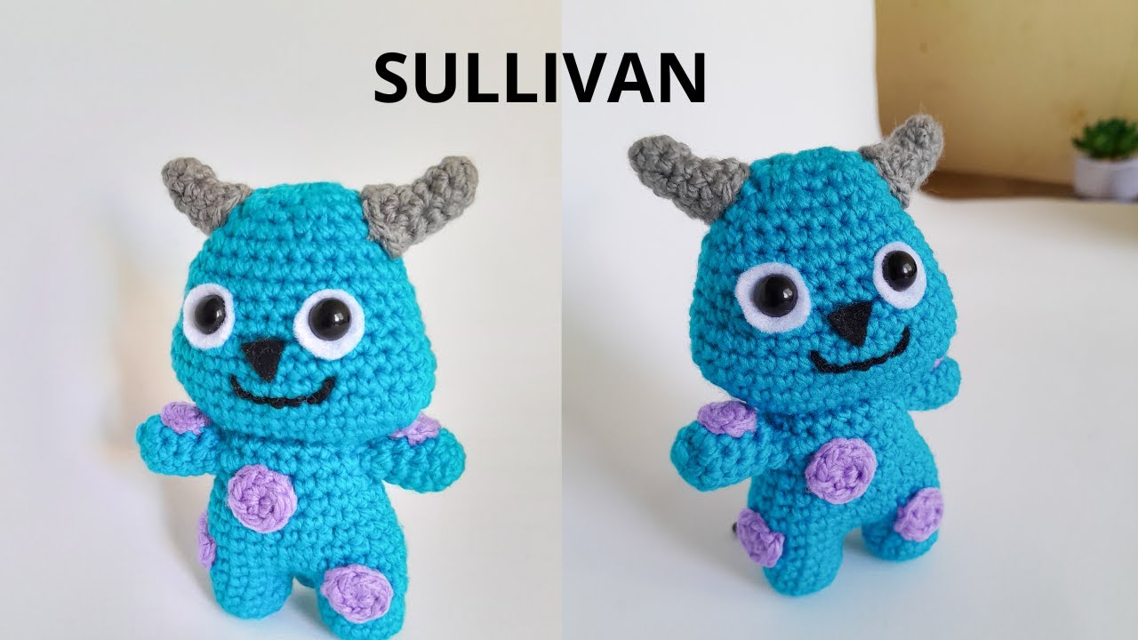 COMO TEJER A SULLEY   AMIGURUMI-TUTORIAL