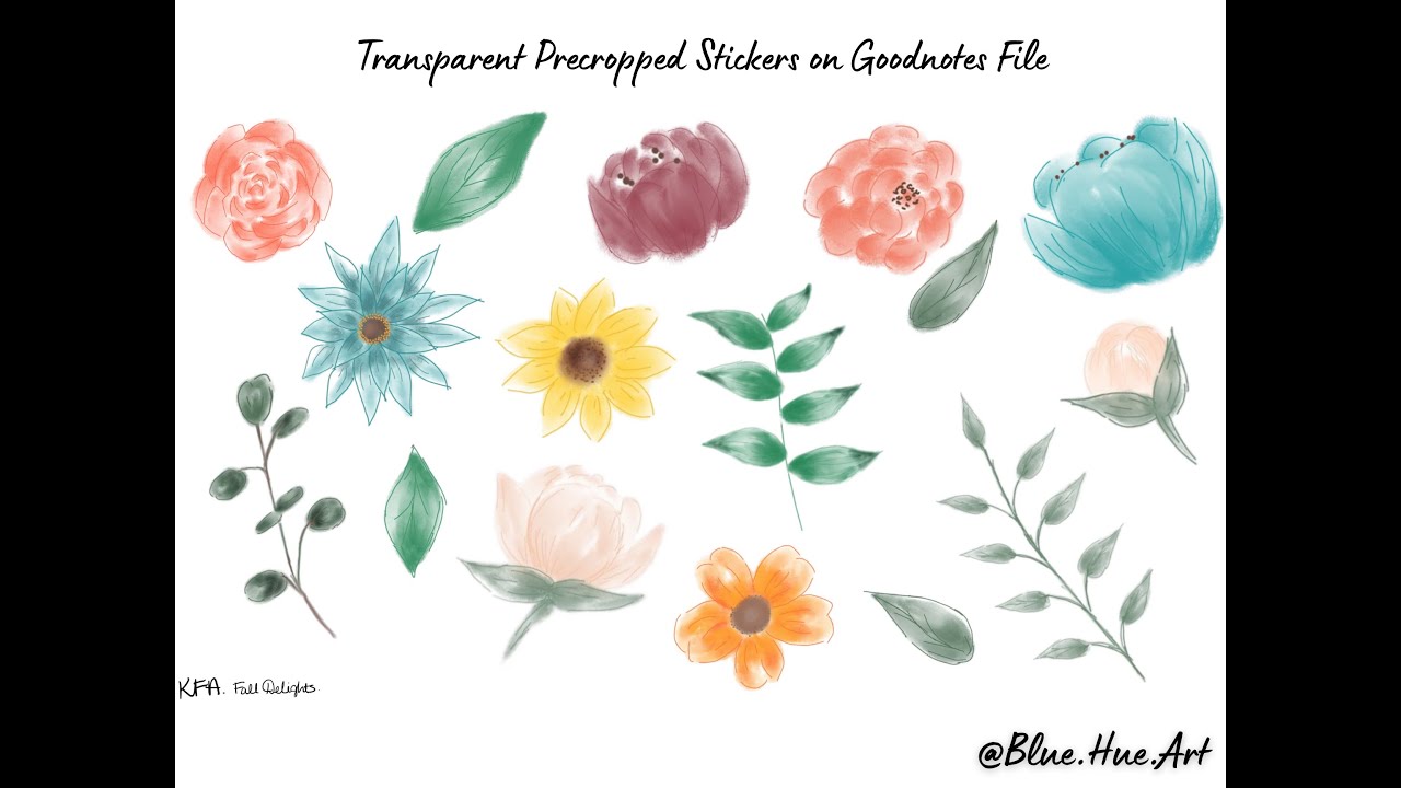 How to  Add Precropped Digital Stickers to your Planner from a Goodnote File