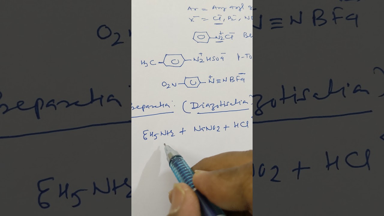 Benzene diazonium  salts .Part-1 For BSc Part-2