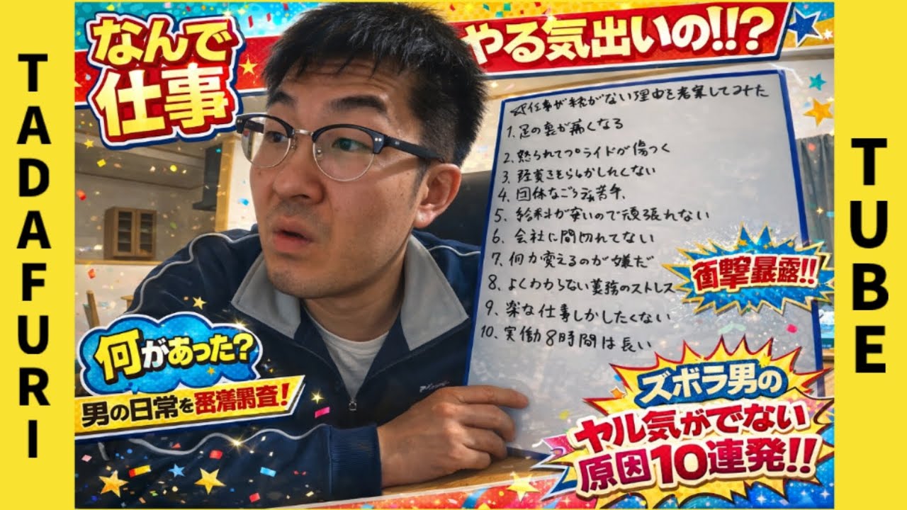 【ただフリ】ただフリが仕事を辞めてしまう理由とは !?