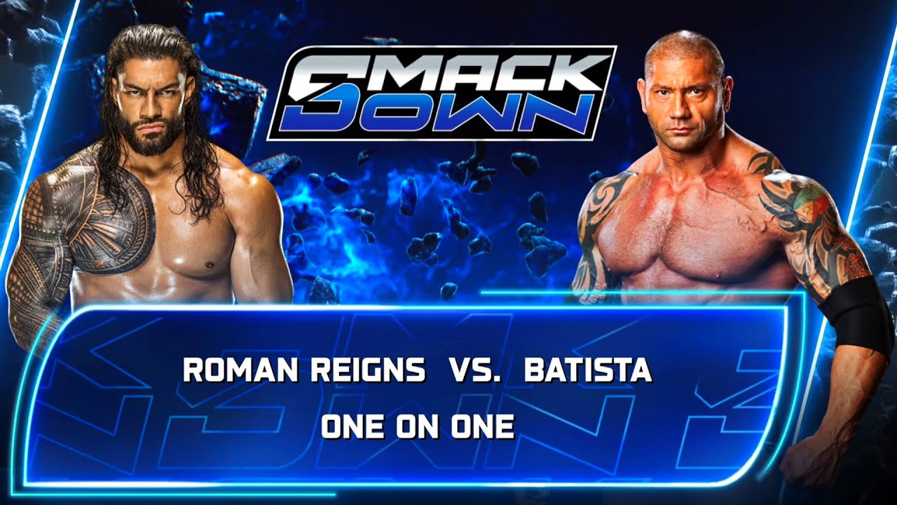 WWE FULL MATCH: Roman Reigns vs. Batista : Smack Down One on One, Dec 22, 2025 (WWE 2K25)