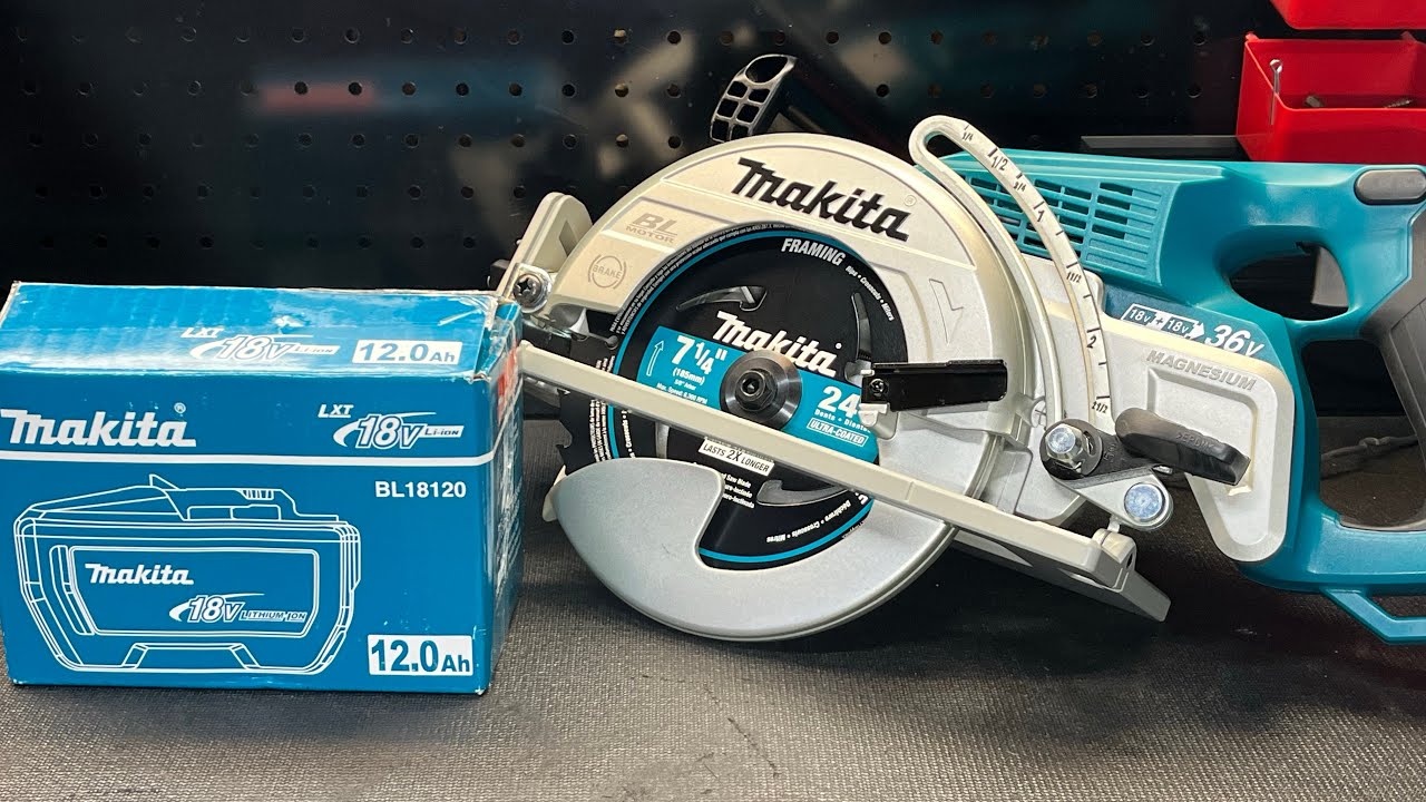 Пила Makita 18V LXT 9.0ah и 12.0ah с задней рукояткой, диаметр 7-1/4 дюйма, модель XSR01Z.