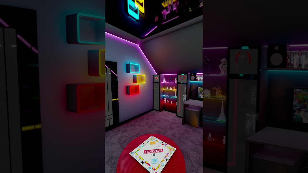 Gamingowe Kr&oacute;lestwo: Perfekcyjny Pok&oacute;j dla Graczy #ogstudioform #gamingroom #kingled #ledlights #led