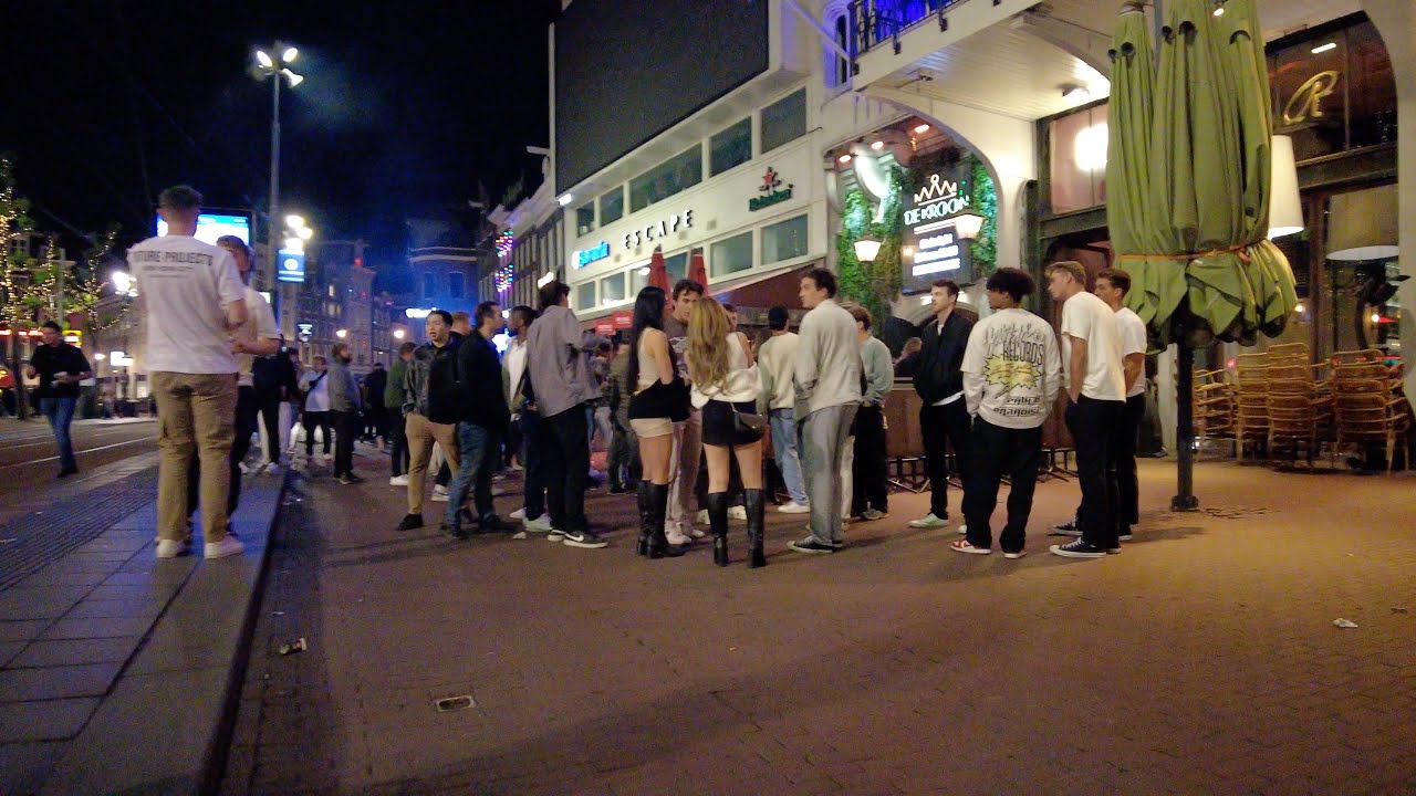 [4K] 🇳🇱 Amsterdam Nightlife At 0345AM | Rembrandt Square | September 2024
