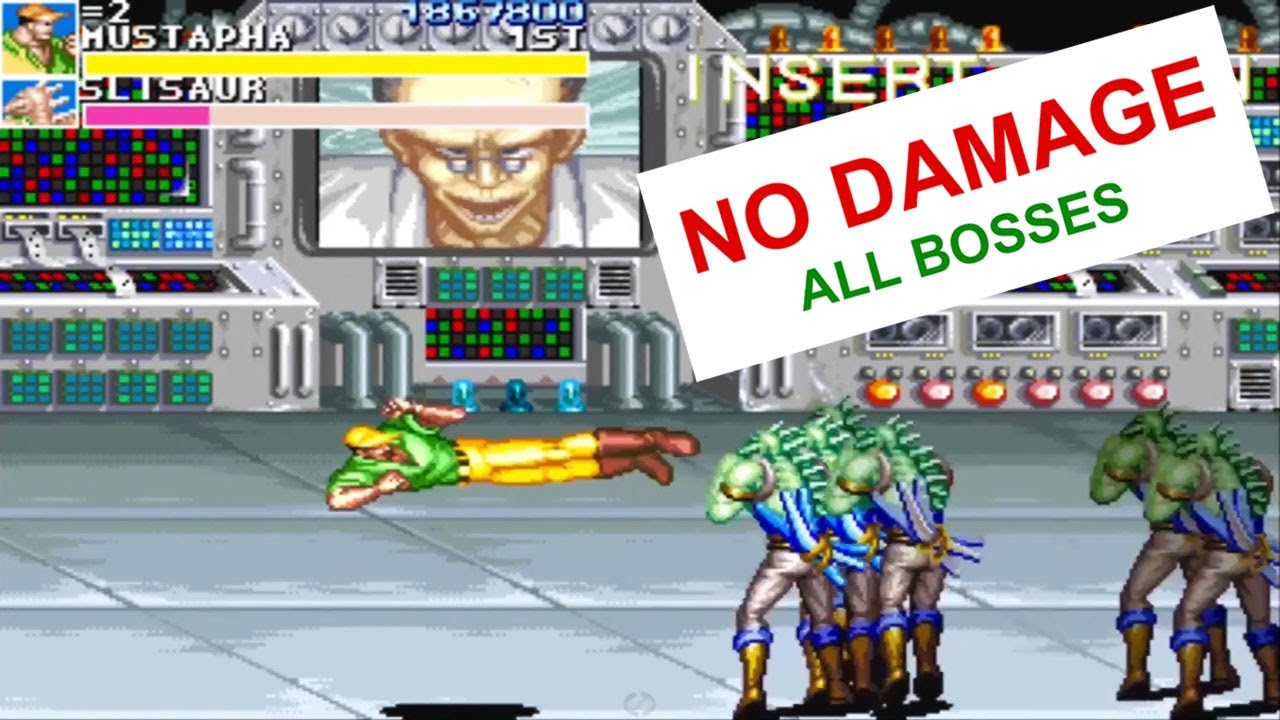 Cadillacs And Dinosaurs - All Bosses No Damage [1080p 60fps]