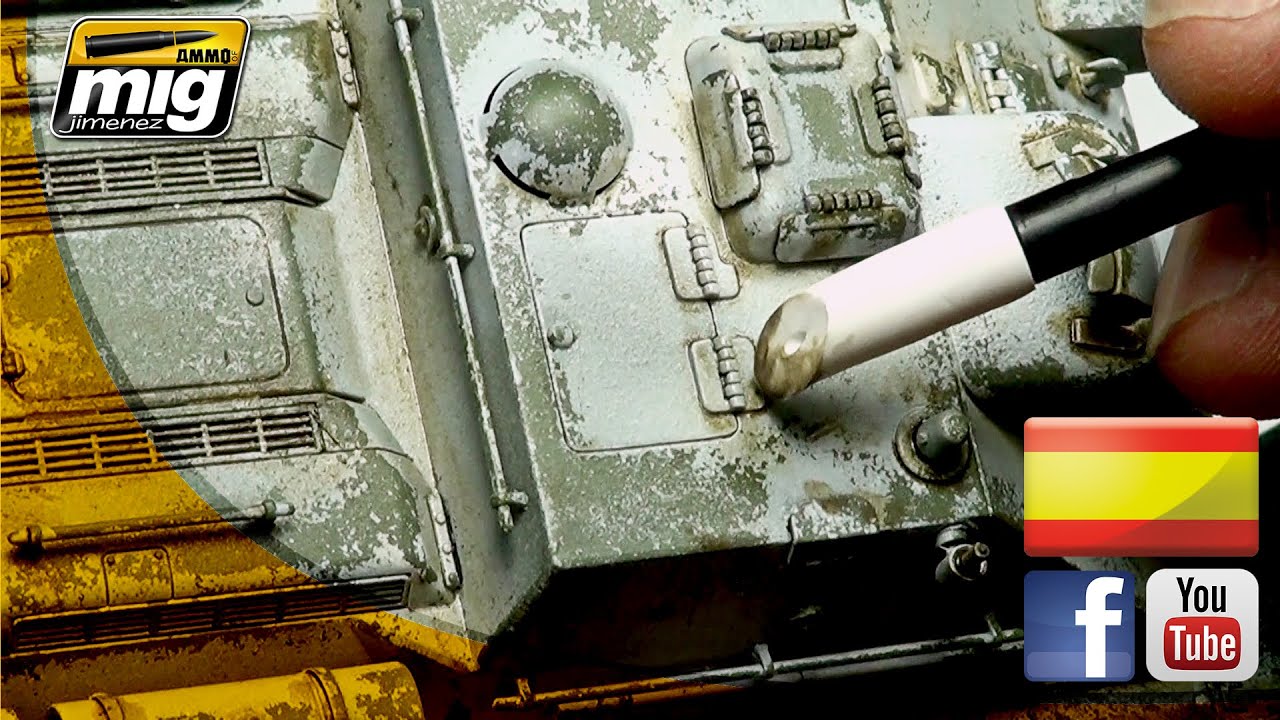 CAMUFLAJE INVERNAL LAVADOS CON ESMALTE TUTORIAL POR MIG JIMENEZ
