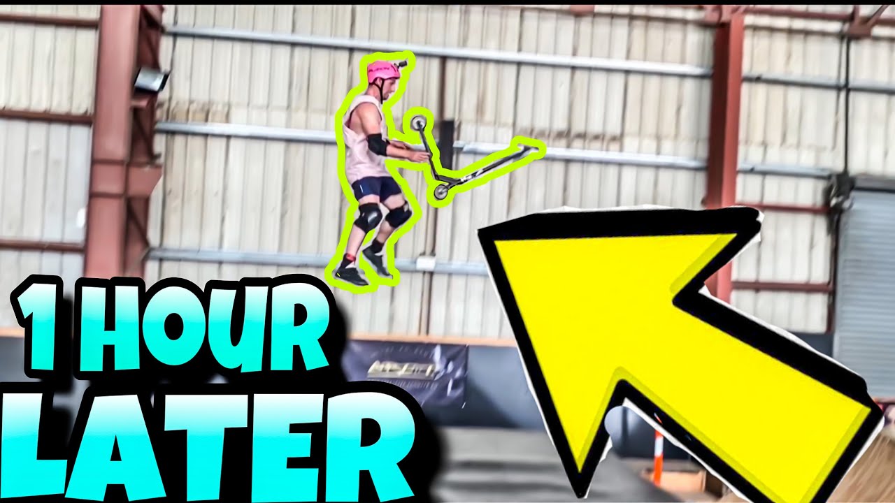 LEARNING HOW TO NOTHING FRONT SCOOT IN 1 HOUR