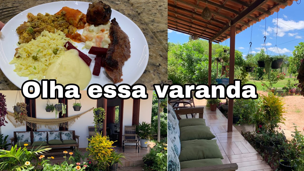 FUI SÓ DE COMPANHIA… mas olha no que deu! 🛍️🌿 (feira + compras + transformação da varanda)