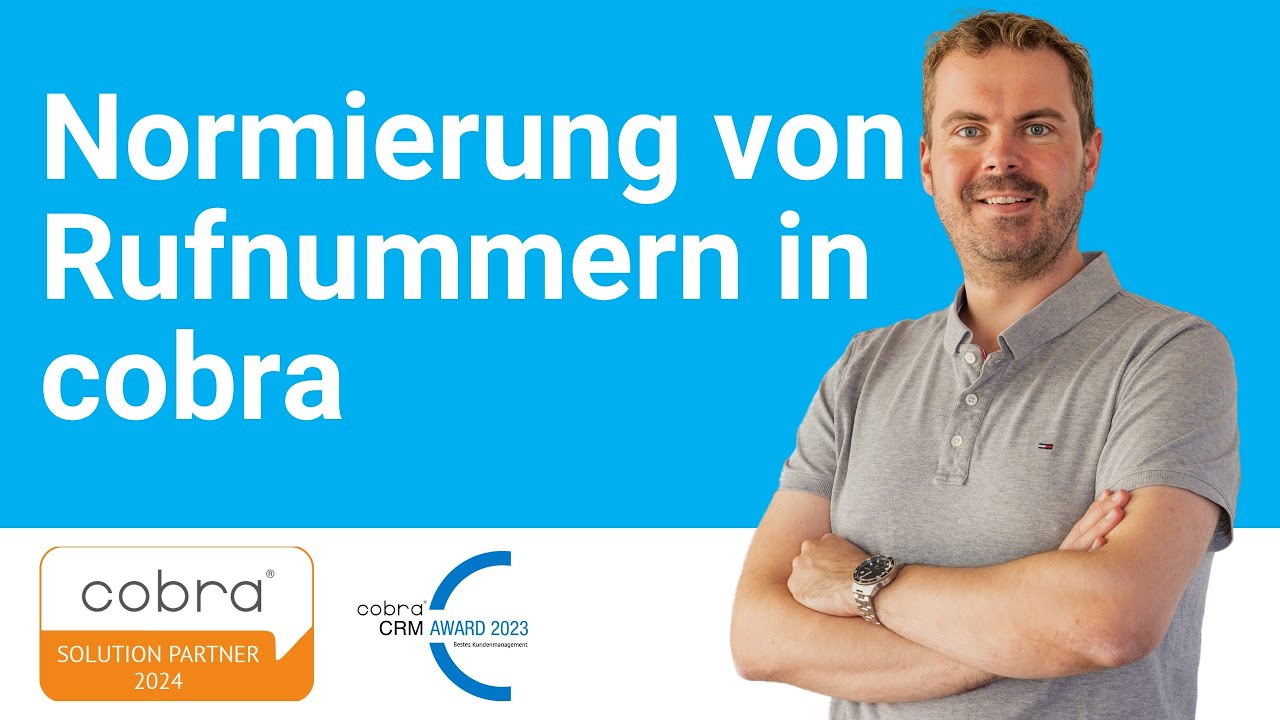 Normierung von Telefonnummern in cobra (RegEx und PHONE+PLUS) DIN5008 / E.123