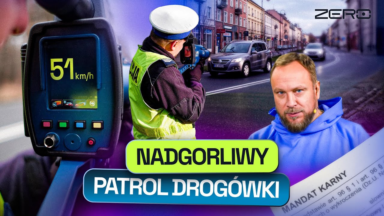 PRZEKORCZYŁ PRĘDKOŚĆ O 1 KILOMETR, DOSTAŁ MANDAT | DROGOWE ZERO