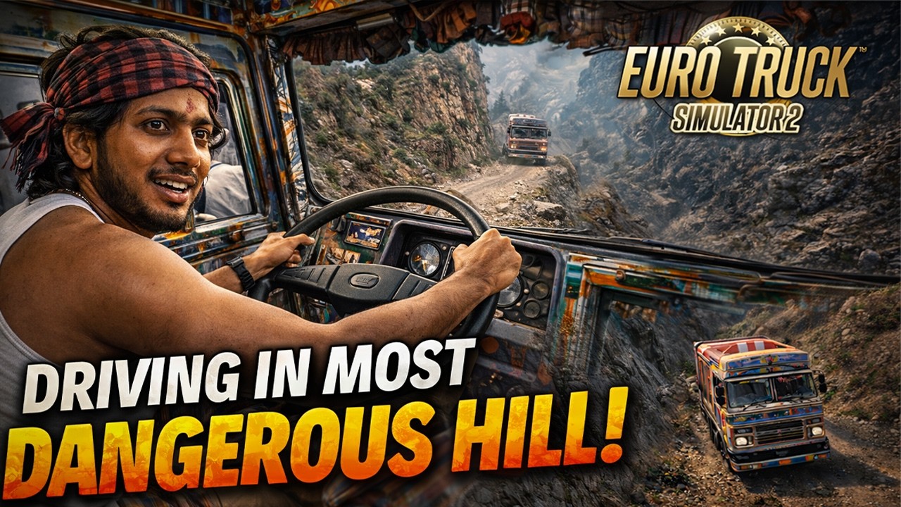 Extreme Hill Climb with Big Trailer😱😮  | Euro Truck Simulator 2 Tamil 🔥#deethugamenlog #ets2
