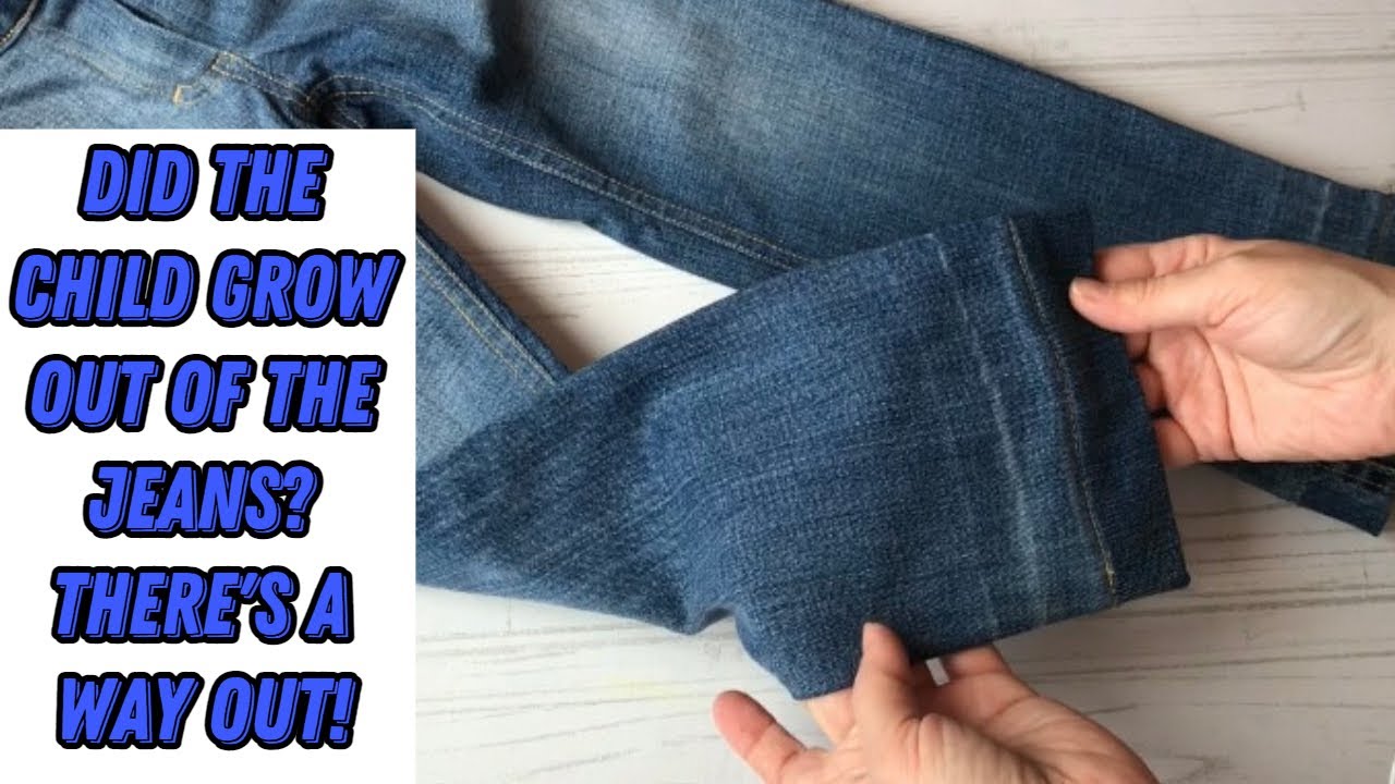 DIY  How to lengthen jeans | An unconventional way to repair  jeans