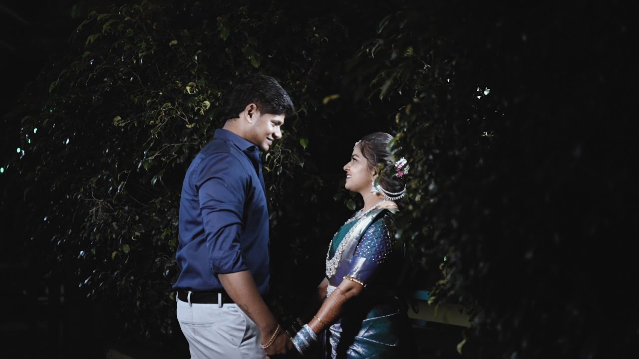 theni chinnamaur treanding couple Agil & Biruntha Wedding Reception Highlights