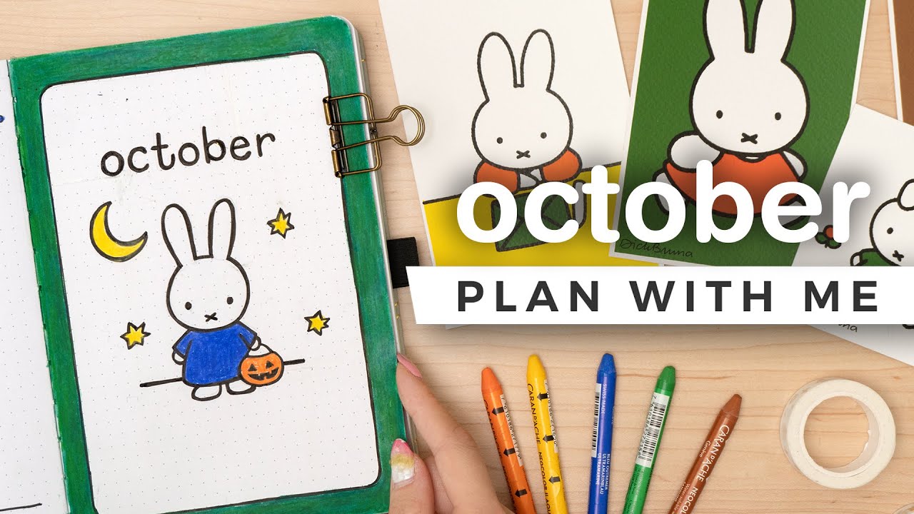 PLAN WITH ME: miffy inspired! 🐰 october 2023 bullet journal setup