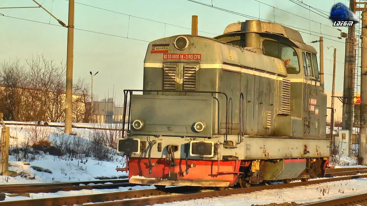 Locomotive CFR MARFĂ la Manevră pe Seară în Gara Cluj Napoca Est - 20 Ianuarie 2026