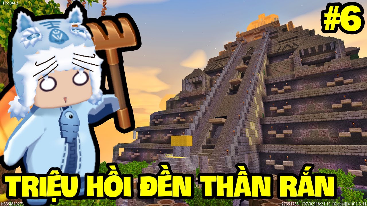 SINH TỒN NHIỆM VỤ MỚI - TẬP 6: MEOWPEO TRIỆU HỒI ĐỀN THỜ THẦN RẮN TRONG MINI WORLD