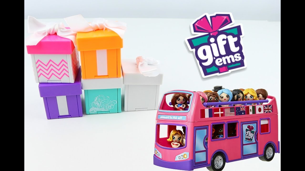 Gift Ems surprise toy dolls unboxing US America India Australia Sweden by QTiess