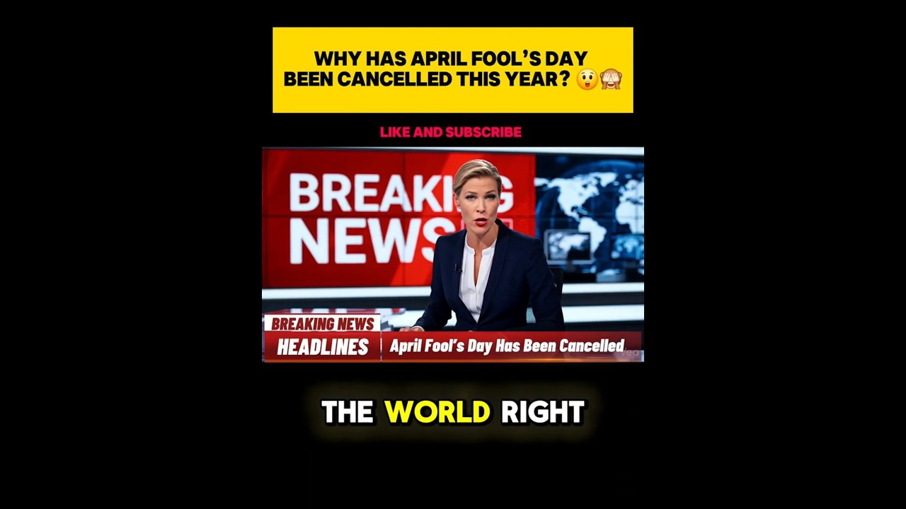 Breaking News: April Fool's Has Officially Been Cancelled! 🤯 #shorts #news #comedyshorts