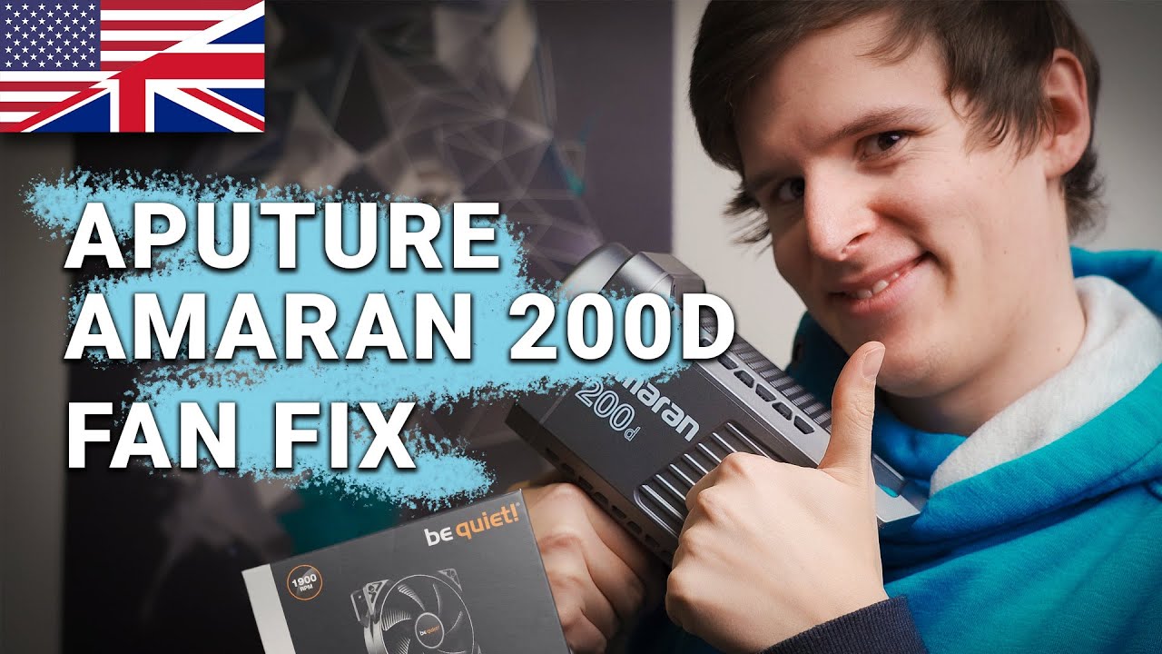 APUTURE AMARAN 200D - FIXING THE FAN PROBLEM | EN