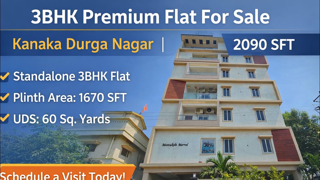 Luxury 2090Sft 3bhk flat for sale // House for sale in Vijayawada #3bhkforsale 