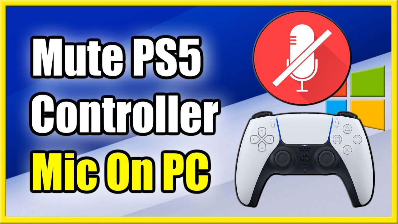How to Mute PS5 Controller Mic on PC (Best Tutorial)