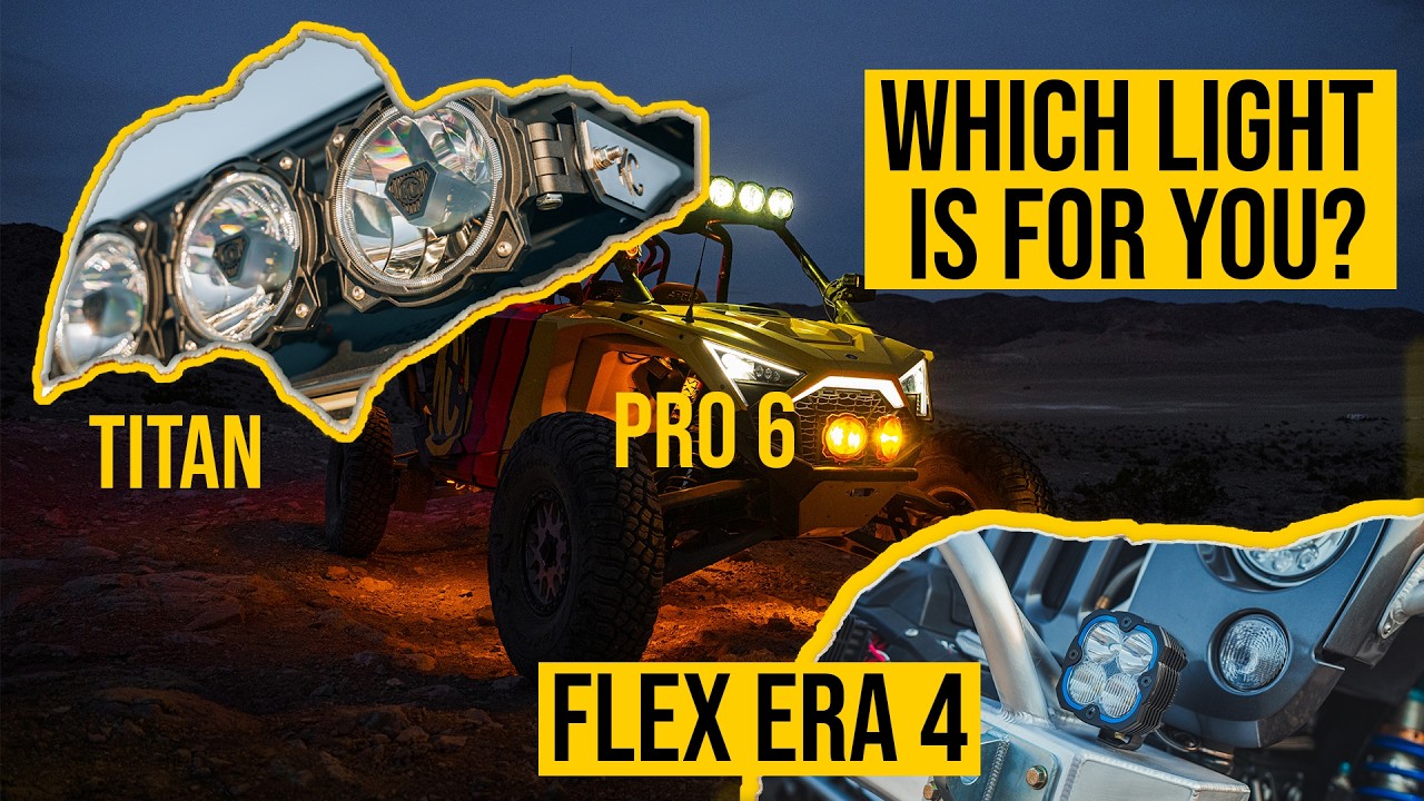FLEX ERA 4 vs Gravity Pro6 vs Gravity Titan: Best KC Off-Road Light for Your Build