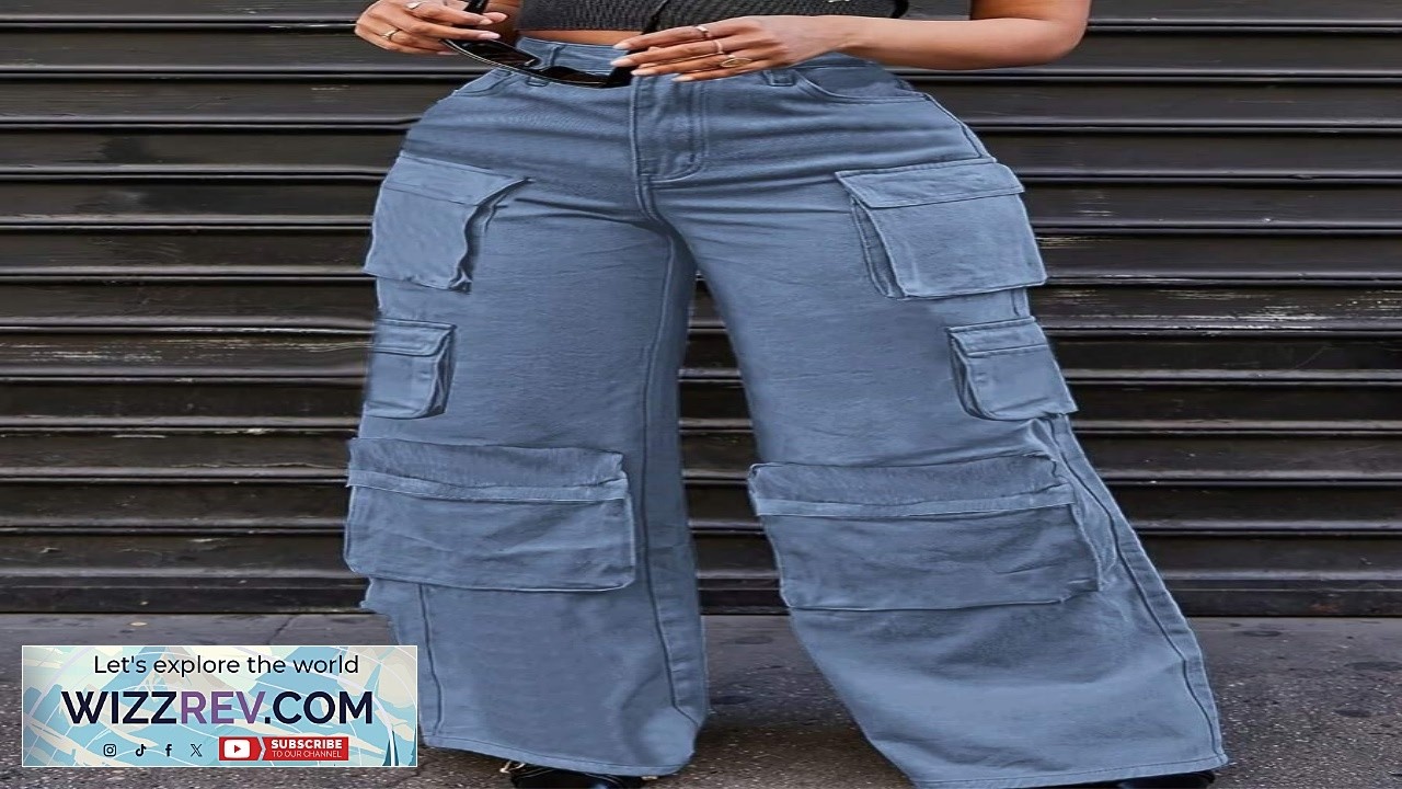 Women's Casual Loose Workwear Jeans  Multi Pocket Decor All Season Style Ideal Pantalones