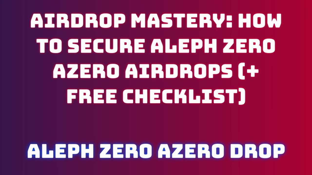 Claim Free Aleph Zero AZERO Airdrop  | Learn How to Swap or Sell Aleph Zero AZERO Airdrop