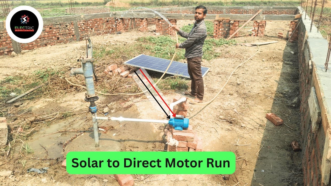 Run a Water Motor Directly from a Solar Panel – No Inverter or Battery Needed!