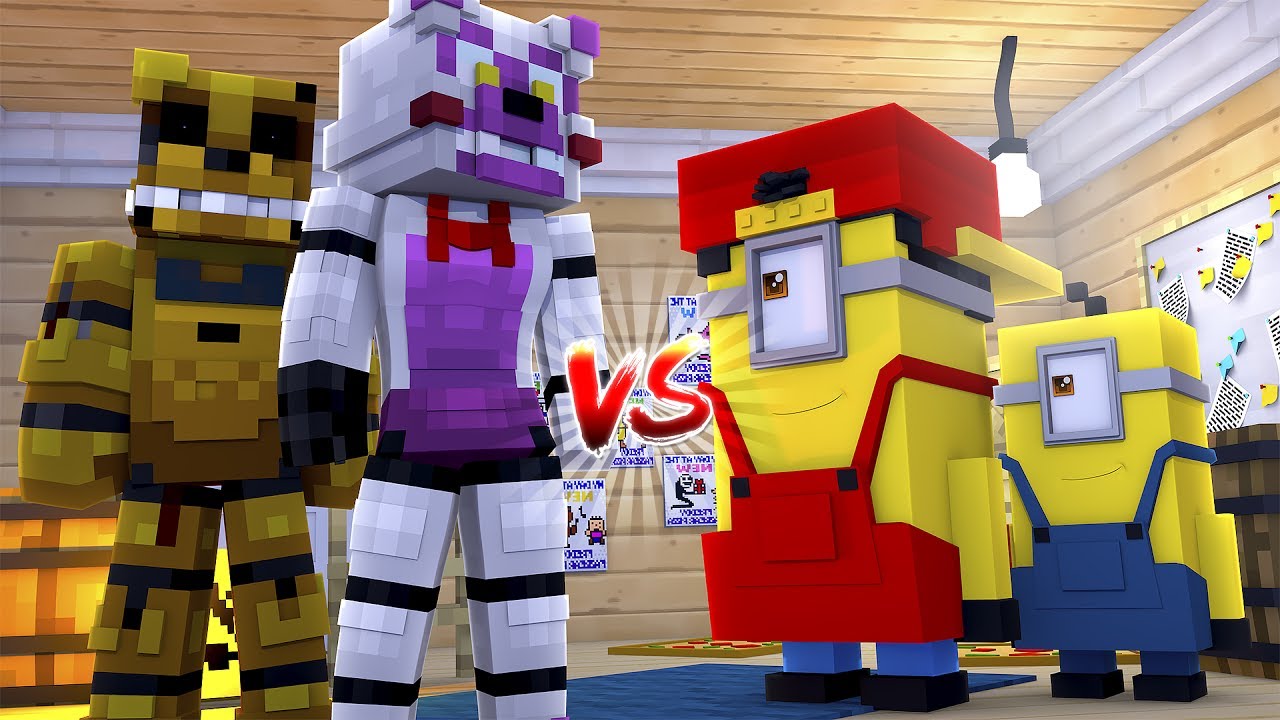 ROPO & THE MINIONS vs SISTER LOCATION - Minecraft Adventure