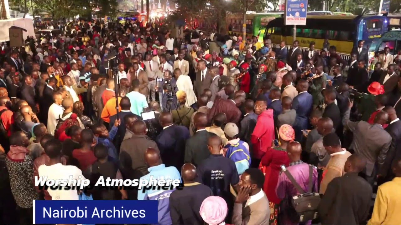 Friday Worship Atmosphere, Archives-Nairobi CBD.