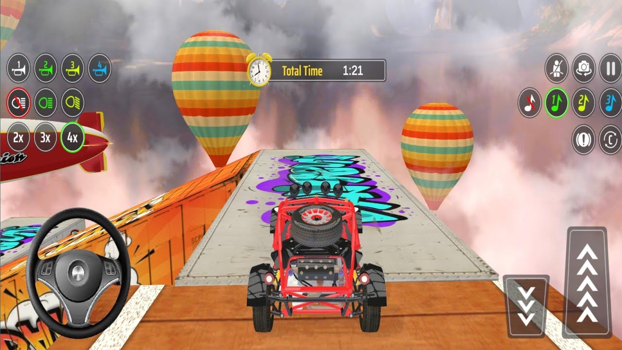 Hot Wheels Monster Trucks Stunt Mayhem - Car Extreme Mega Ramp Impossible Racing - Android GamePlay