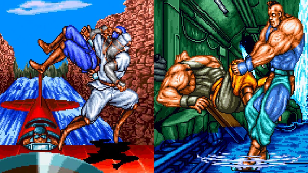 Double Dragon (Neo Geo) - All Throws & Special Grab Moves
