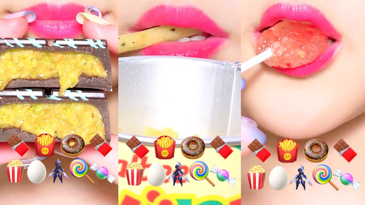 ASMR DESSERT & SNACK MUKBANG | CHOCOLATE  DONUT CANDY | EATING SOUNDS | SLEEP / RELAX