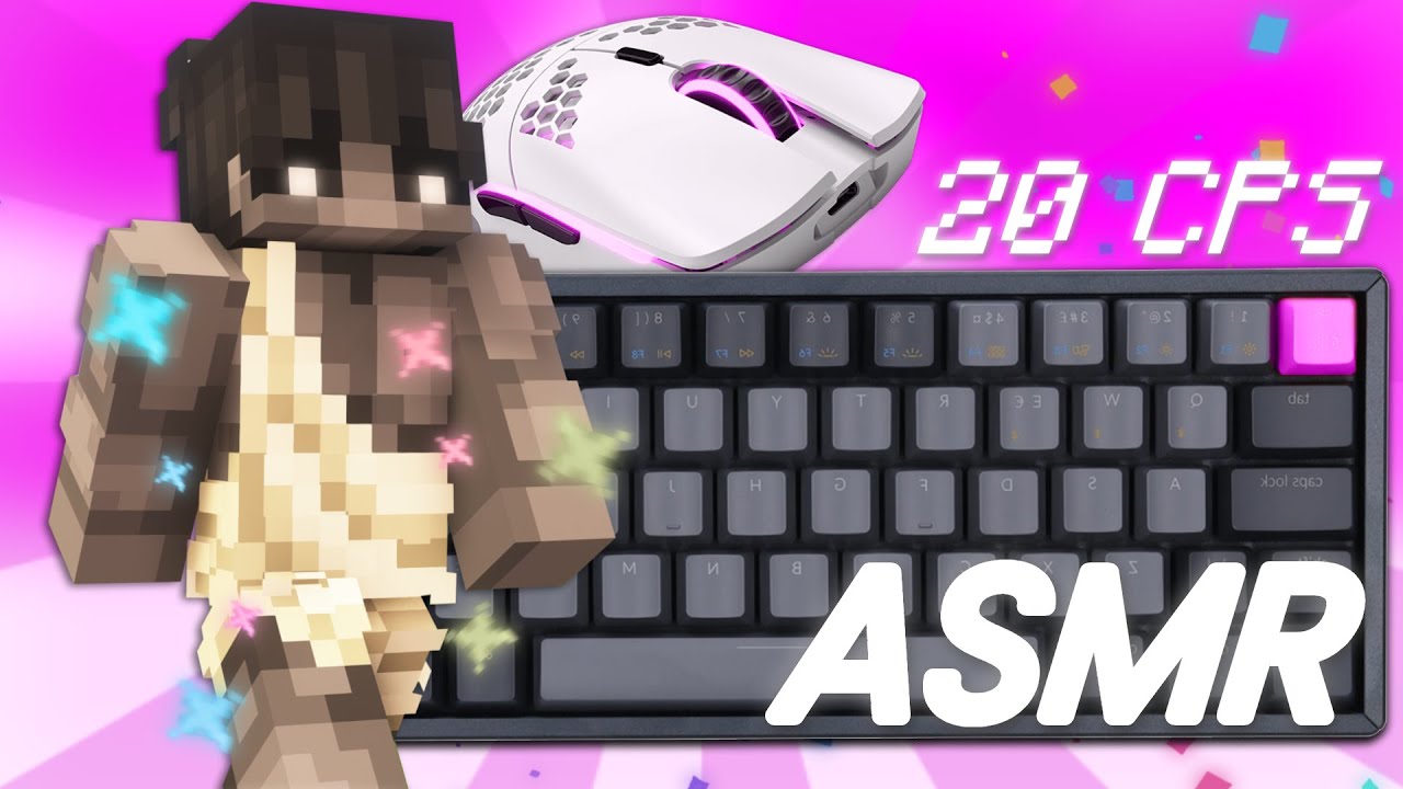 Crisp Keyboard ASMR + Mouse Sounds | Hypixel Bedwars