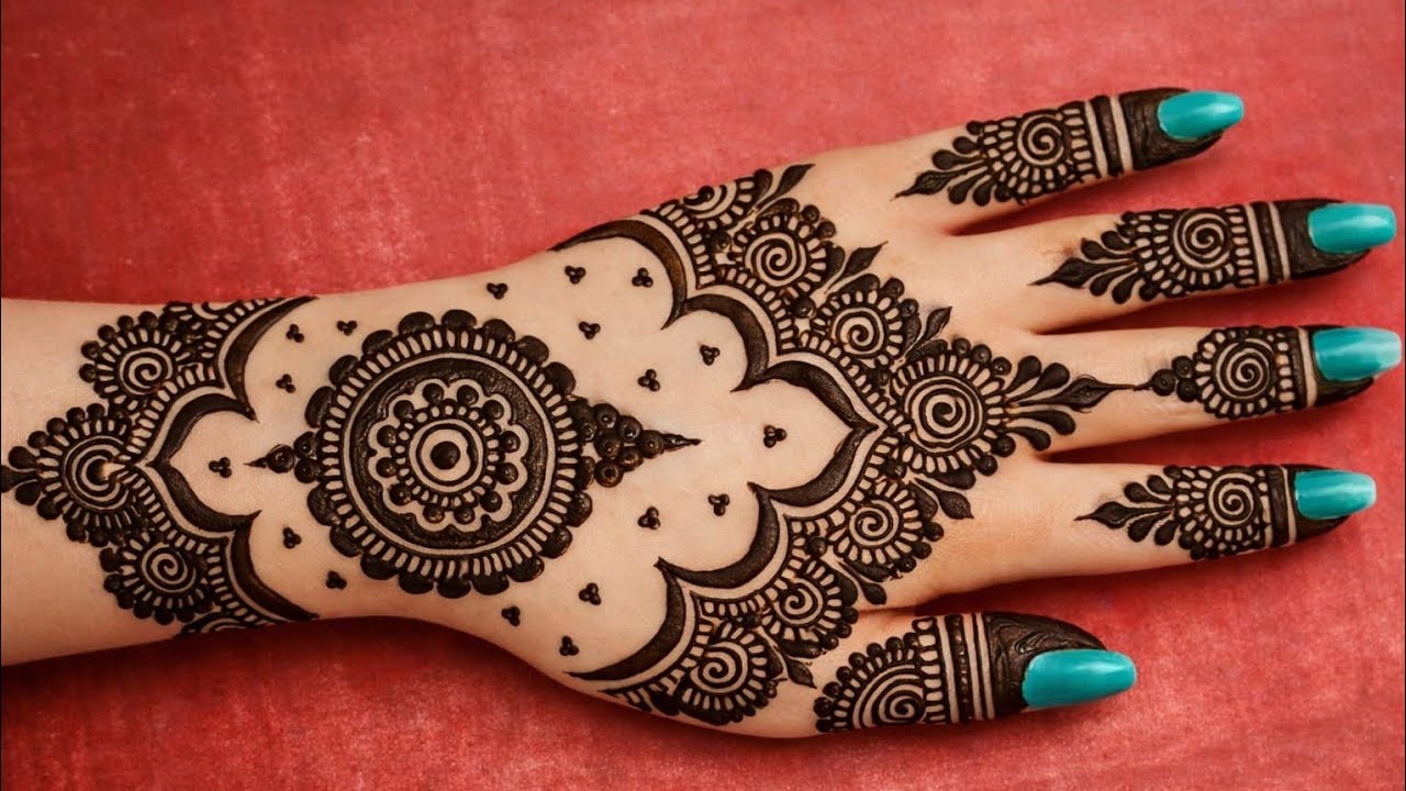 Easy beautiful backhand mehandi design | simple beautiful new Arabic mehandi design | mehandi design