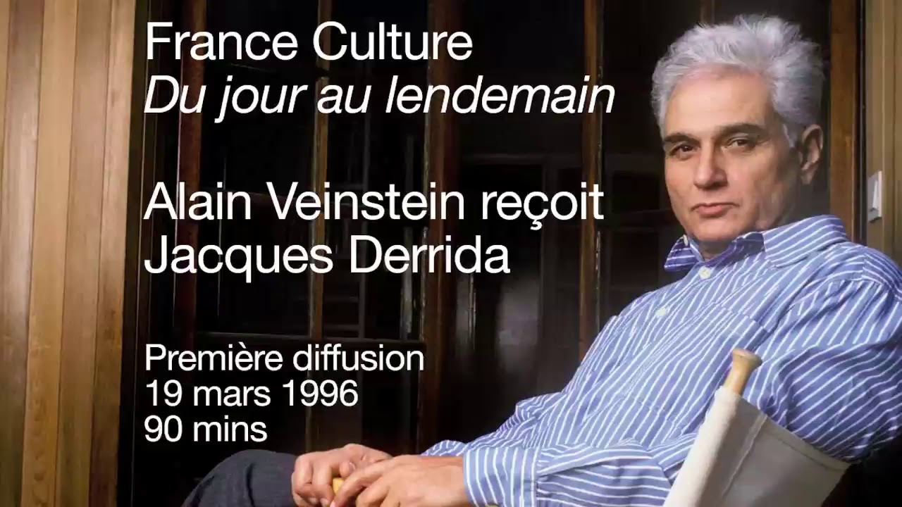 Jacques Derrida à propos de son livre 'Apories' (1996)