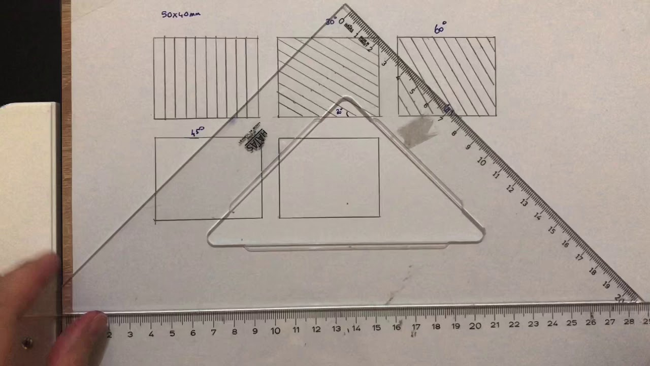 30-60-45-90 derece eğimli çizgiler çizmek
