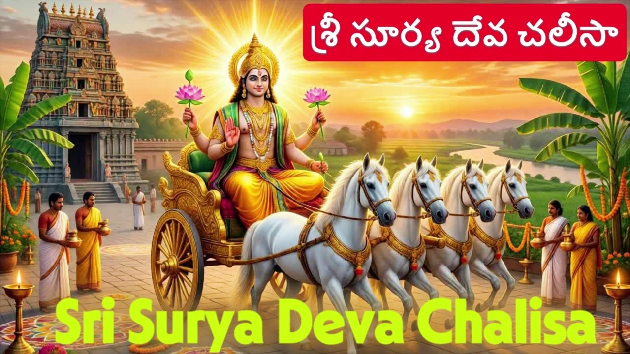 🌞 శ్రీ సూర్య దేవ చలీసా | ఆదివారం వినాల్సిన శక్తివంతమైన సూర్య భక్తి పాఠం  🌅 Surya Dev Chalisa Telugu