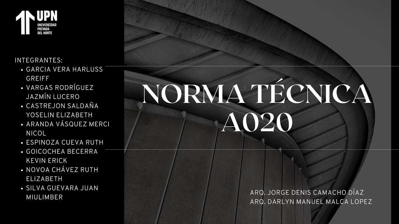 NORMA TÉCNICA A.020 VIVIENDA DEL REGLAMENTO NACIONAL DE EDIFICACIONES